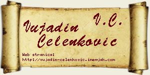 Vujadin Čelenković vizit kartica